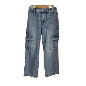 Blue Denim Cargo Jeans